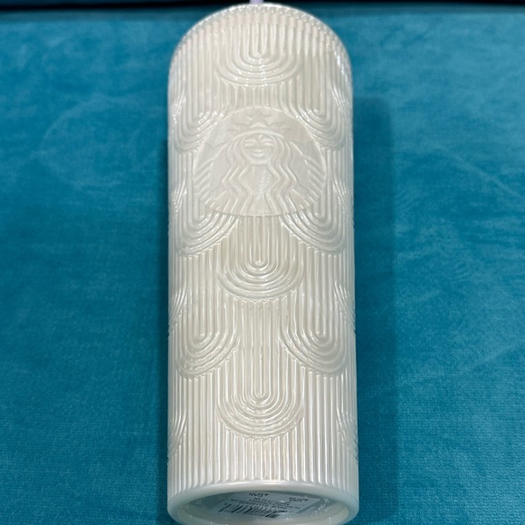 NWT Starbucks 2023 White Pearl Shell Core Siren Scales Cold Cup Tumbler - Picture 6 of 6